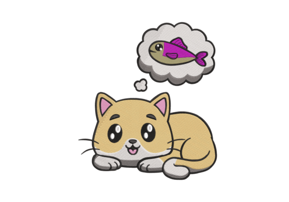 Dreamy Cat: A Seasonal Embroidery Gem