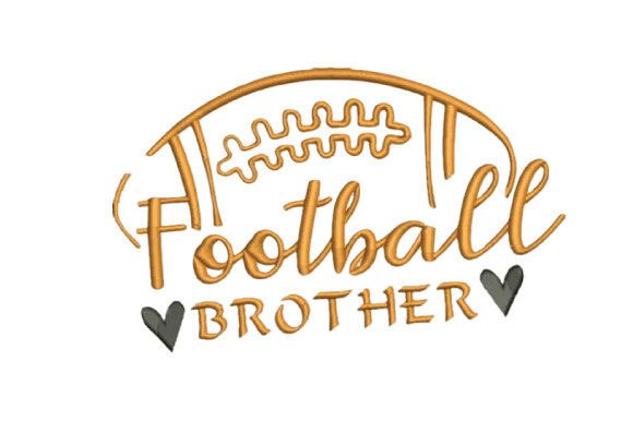 Football Brother: A Whimsical Holiday Embroidery Pick