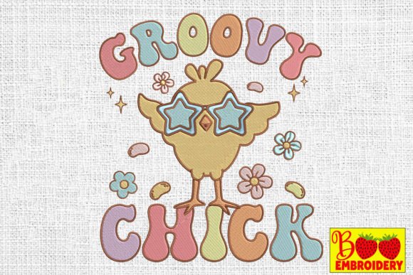 Funny Easter Groovy Chick