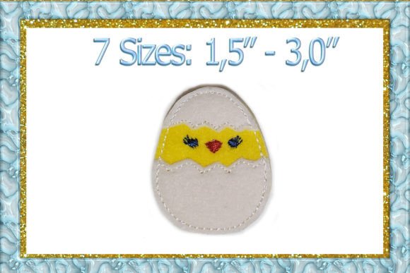 ITH Chickie in Egg Feltie File