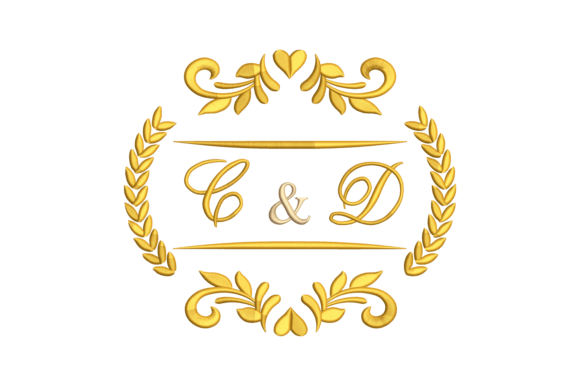 Monogram Letters C and D