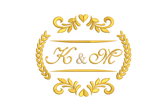 Monogram Letters K and M