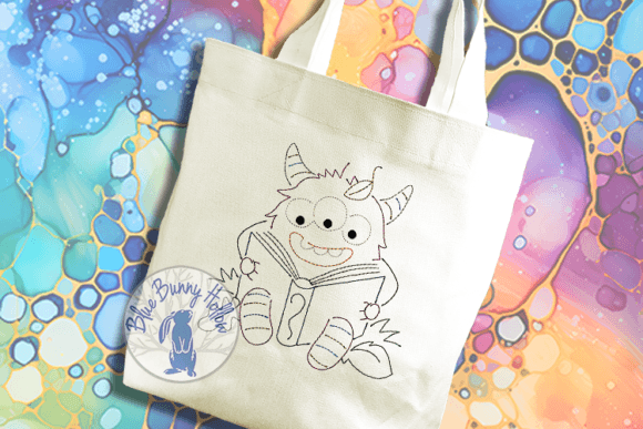 Monsters Read Here: A Holiday Embroidery Gem