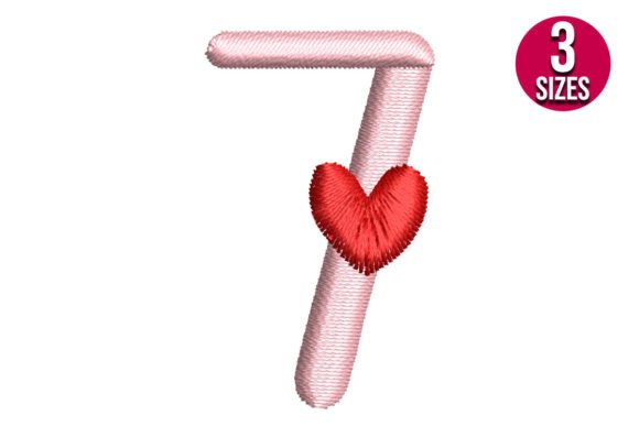 Number Seven with Heart