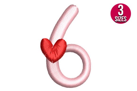 Number Six with Heart