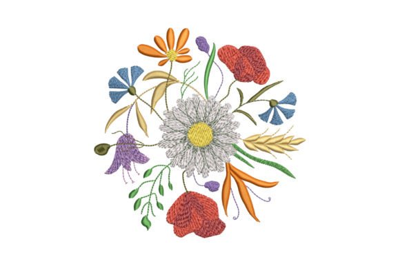 Wreath Wildflowers with Daisy